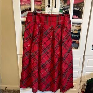 EXCELLENT CONDITION Disney Store Plaid Red Skirt. Size XL